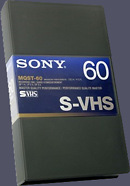 Professionele Super VHS videoband van Sony