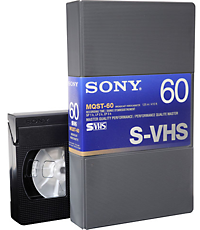 Videobanden digitaliseren, Videoband naar DVD, Video naar DVD, Sony professionele S-VHS band